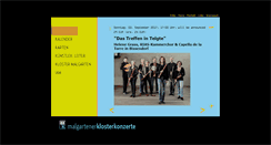 Desktop Screenshot of malgartener-klosterkonzerte.de